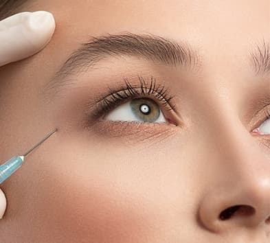 Patient receiving Botox injections