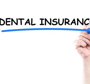 Dental insurance written in board